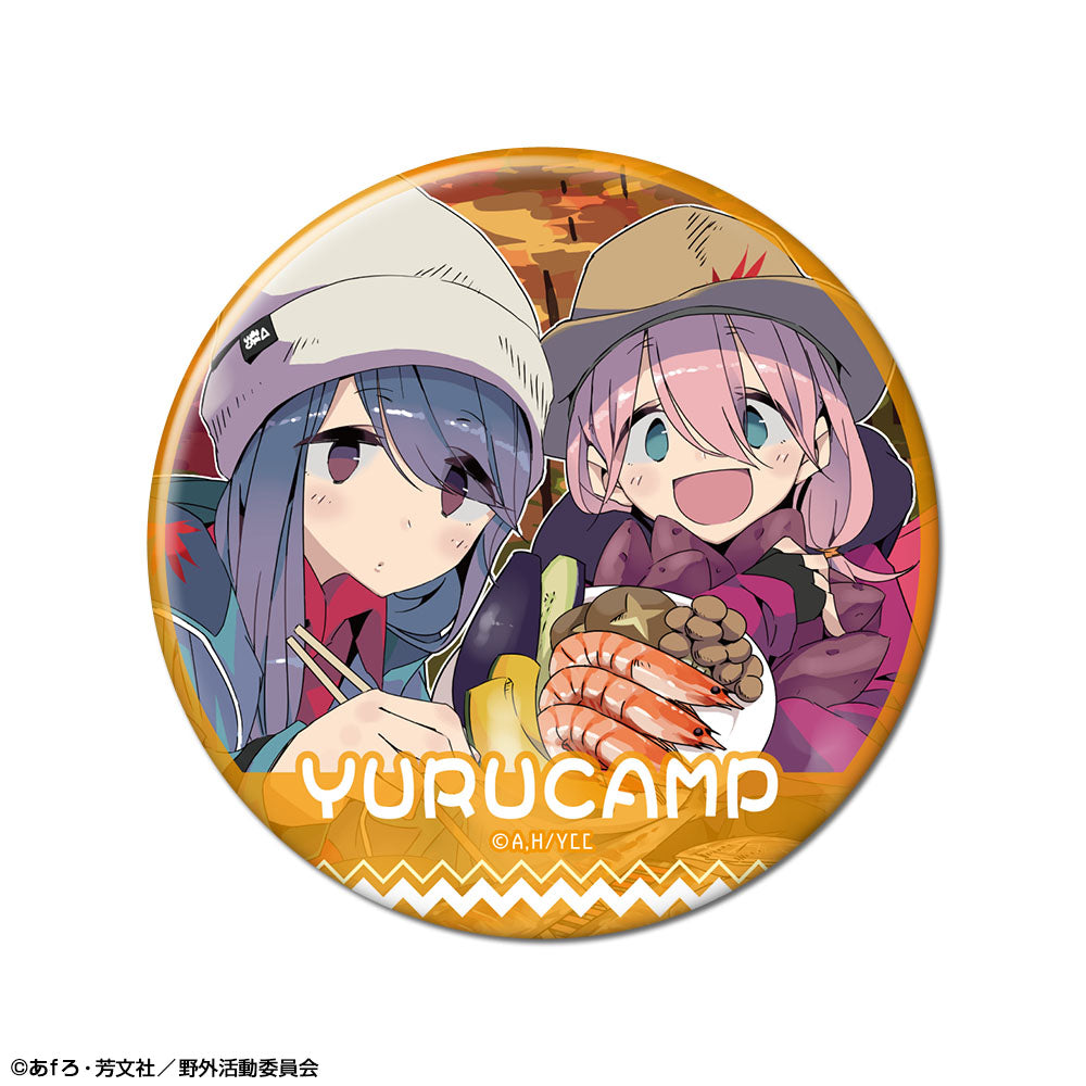 ゆるキャン△ 缶バッジ デザイン09(各務原なでしこ&志摩リン/B) - 公式商品画像 | AniSmile
