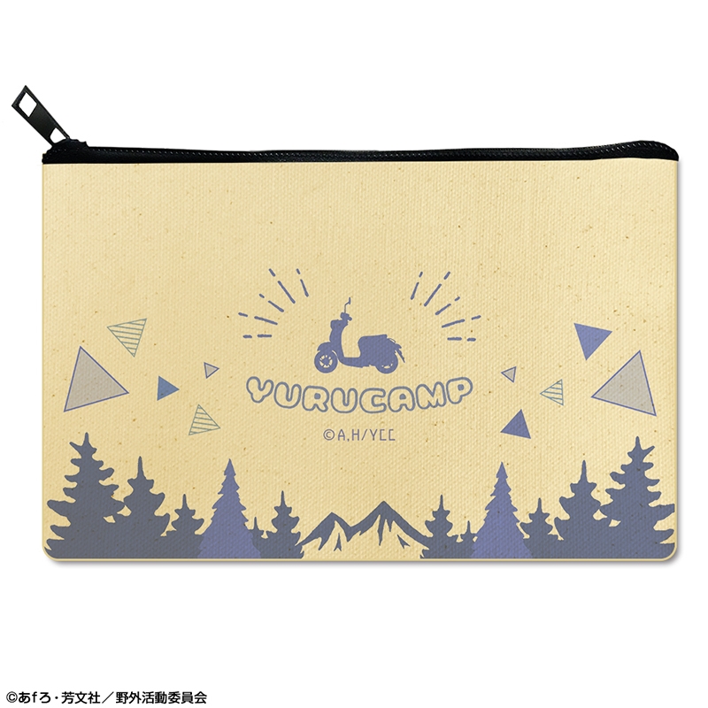 ゆるキャン△ フラットポーチ デザイン06(モチーフ/A) - 公式商品画像 | AniSmile