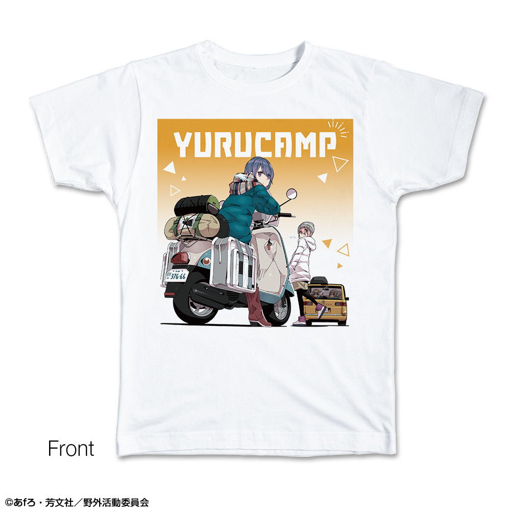 ゆるキャン△ Tシャツ Mサイズ デザイン03(各務原なでしこ&志摩リン) - 公式商品画像 | AniSmile