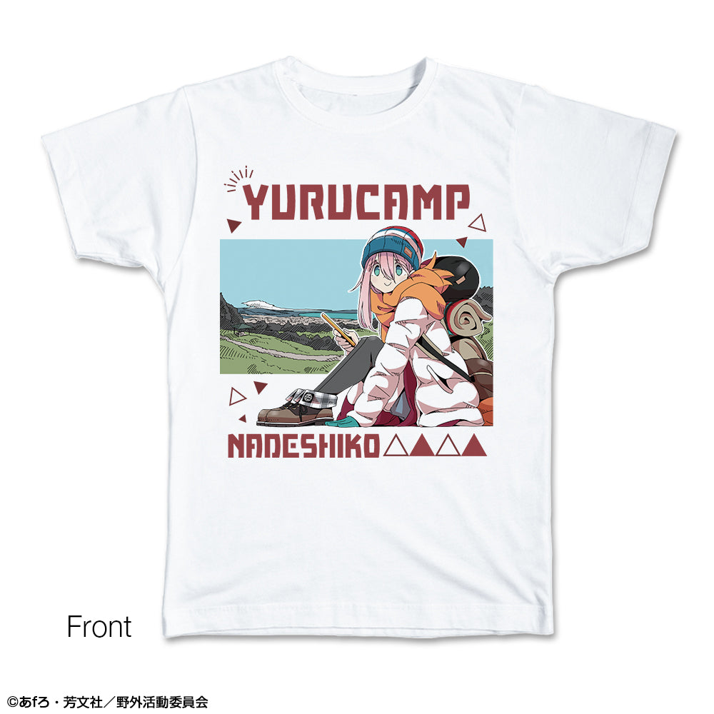 ゆるキャン△ Tシャツ Mサイズ デザイン01(各務原なでしこ) - 公式商品画像 | AniSmile