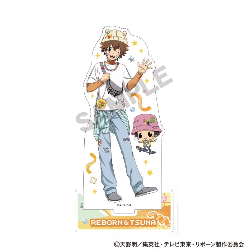 家庭教師ヒットマンREBORN! 箔押しアクリルスタンド リボーン&沢田綱吉 デコラファッション - 公式商品画像 | AniSmile