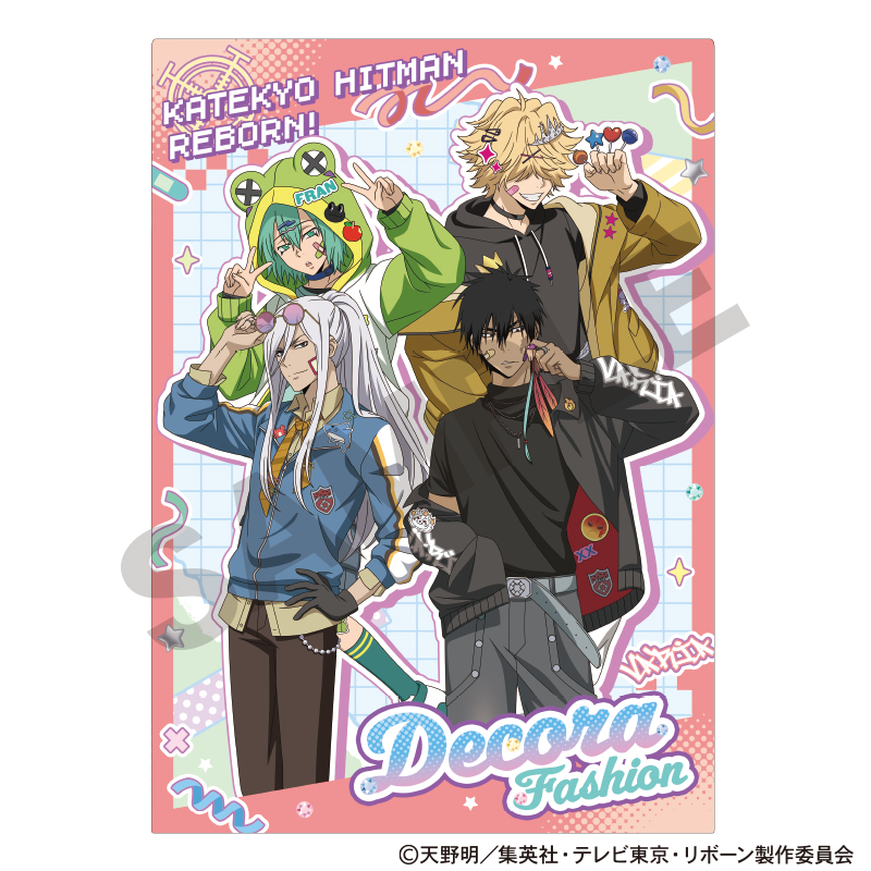 家庭教師ヒットマンREBORN! シングルクリアファイル レッド デコラファッション - 公式商品画像 | AniSmile