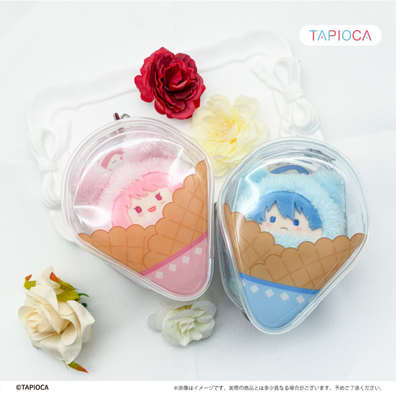 タピオカオリジナル ワッフルコーン クリアポーチ グリーン Image 2 | AniSmile
