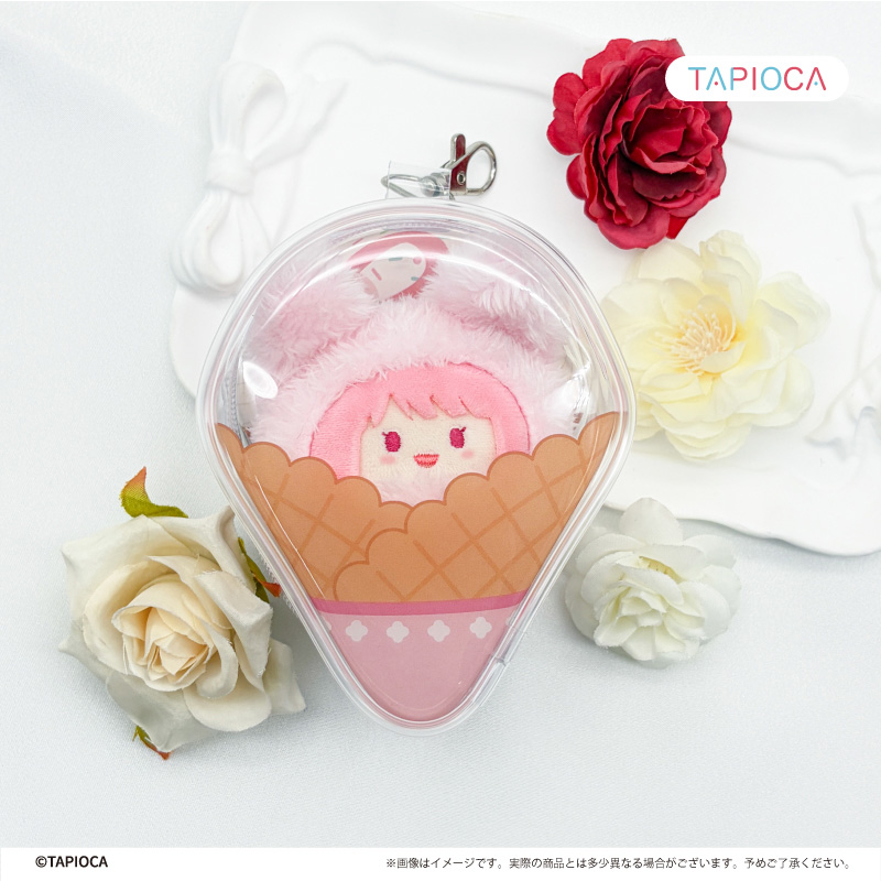 タピオカオリジナル ワッフルコーン クリアポーチ グリーン Image 3 | AniSmile