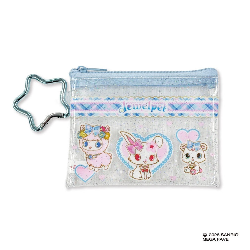 ジュエルペット ミニクリアポーチ ブルー - 官方商品图片 | AniSmile