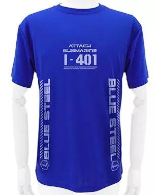 蒼き鋼のアルペジオ 蒼き鋼イ401ドライTシャツ/COBALT BLUE- - AniSmile