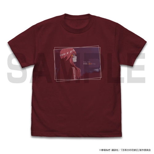 五等分の花嫁∬ 中野五月 エモーショナルTシャツ/BURGUNDY-S Image 2 | AniSmile