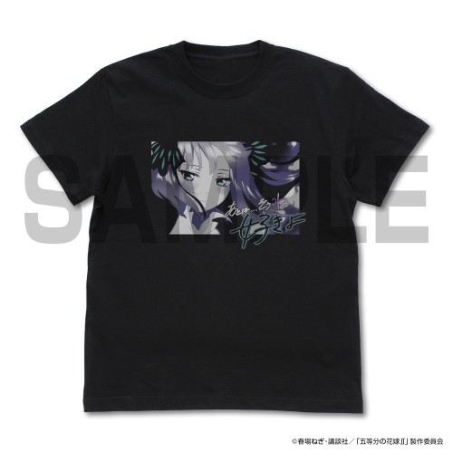 五等分の花嫁∬ 中野二乃 エモーショナルTシャツ/BLACK-L 图片 2 | AniSmile