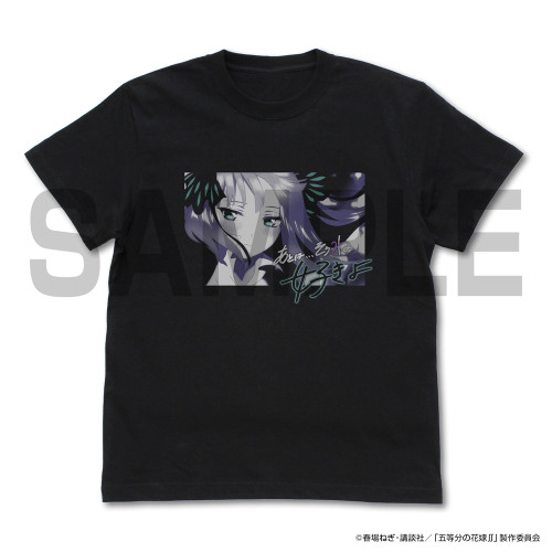 五等分の花嫁∬ 中野二乃 エモーショナルTシャツ/BLACK-M Image 2 | AniSmile