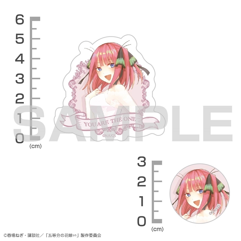 五等分の花嫁∽ 中野二乃 ミニステッカーセット 画像 3 | AniSmile