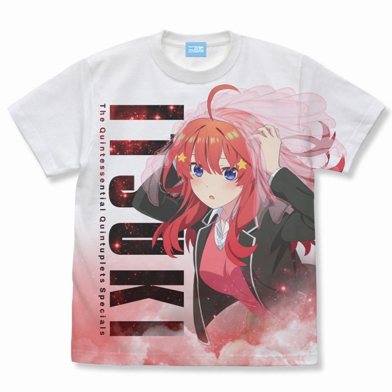 五等分の花嫁∽ 中野五月 フルグラフィックTシャツ/WHITE-S - AniSmile