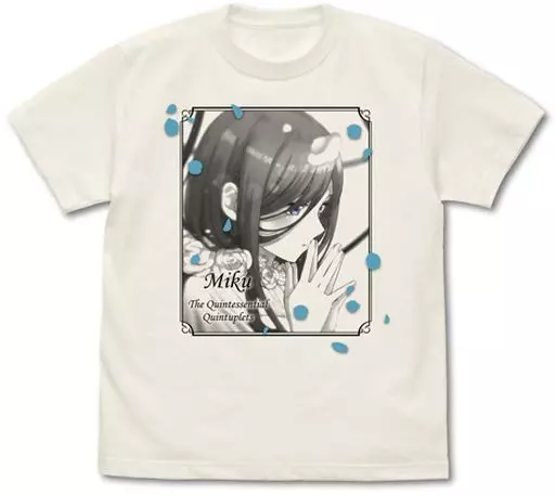 五等分の花嫁 中野三玖 Tシャツ/VANILLA WHITE-XL - AniSmile