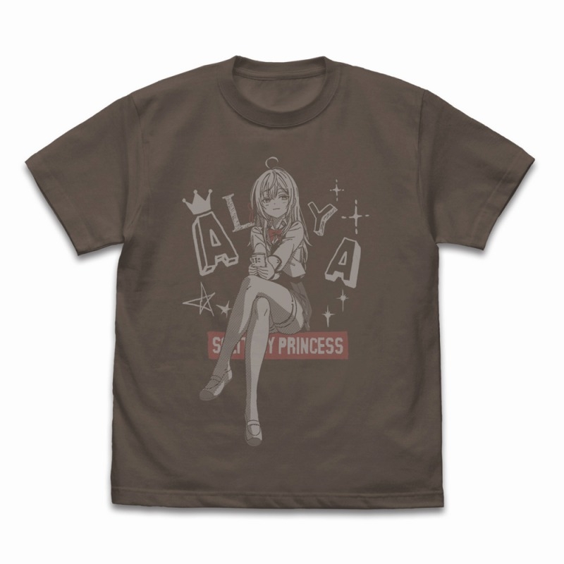 TVアニメ「時々ボソッとロシア語でデレる隣のアーリャさん」 アリサ・ミハイロヴナ・九条 Tシャツ/CHARCOAL-M - AniSmile