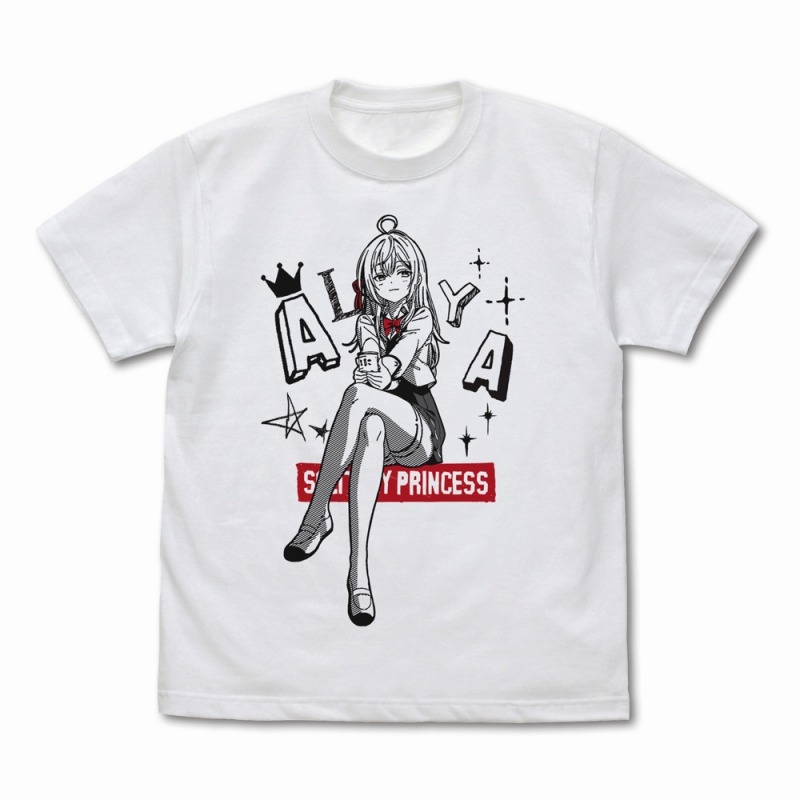 TVアニメ「時々ボソッとロシア語でデレる隣のアーリャさん」 アリサ・ミハイロヴナ・九条 Tシャツ/WHITE-XL - AniSmile