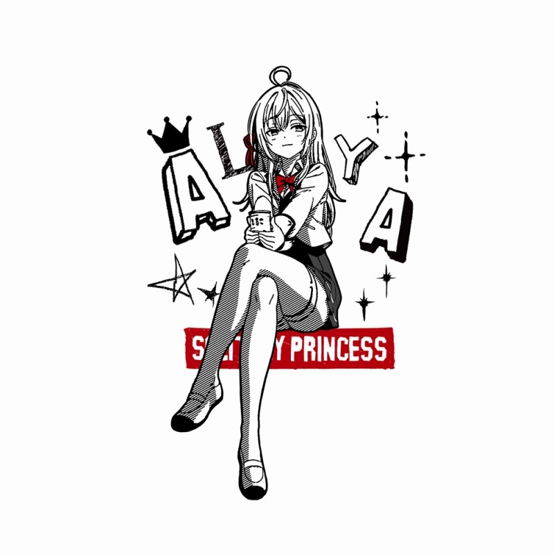 TVアニメ「時々ボソッとロシア語でデレる隣のアーリャさん」 アリサ・ミハイロヴナ・九条 Tシャツ/WHITE-L 画像 2 | AniSmile