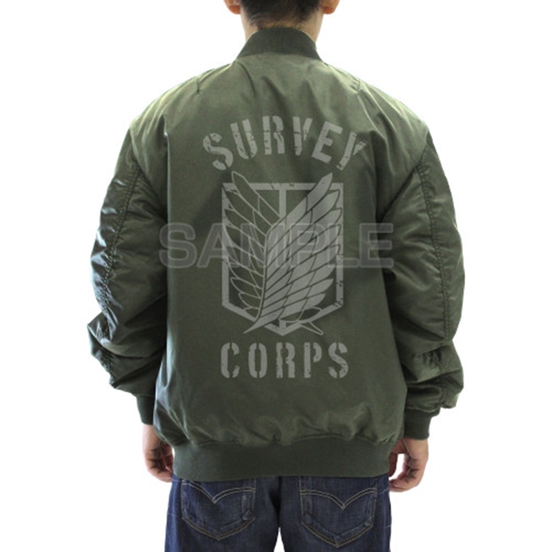 進撃の巨人 調査兵団 MA-1ジャケット Ver.2.0/MOSS-XL 画像 5 | AniSmile
