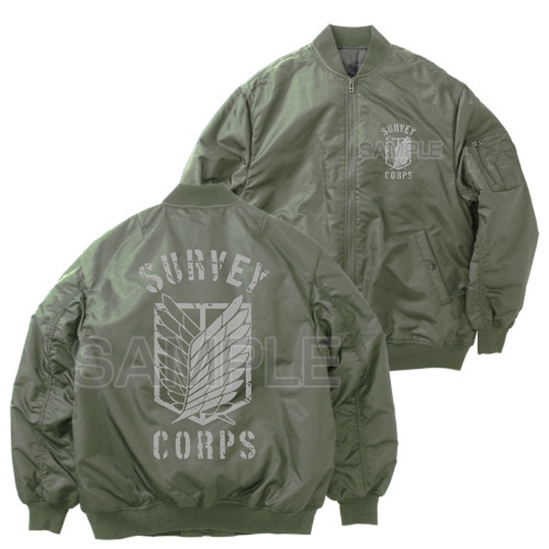 進撃の巨人 調査兵団 MA-1ジャケット Ver.2.0/MOSS-L - 公式商品画像 | AniSmile