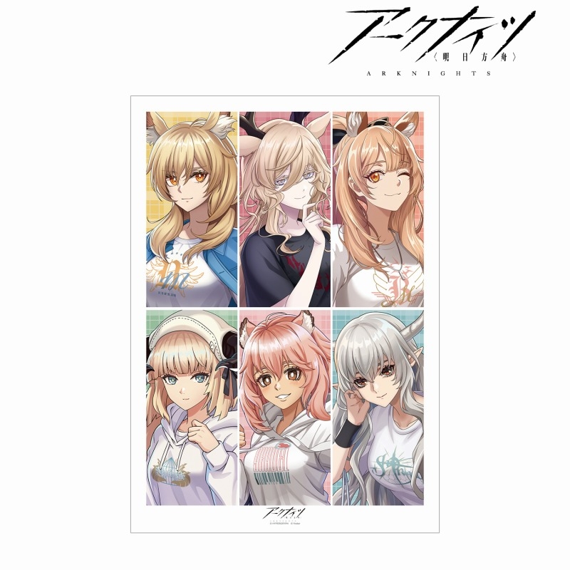 409SKU アークナイツ 描き起こしイラスト 集合 ショッピングver. A3マット加工ポスター ver.B 图片 2 | AniSmile