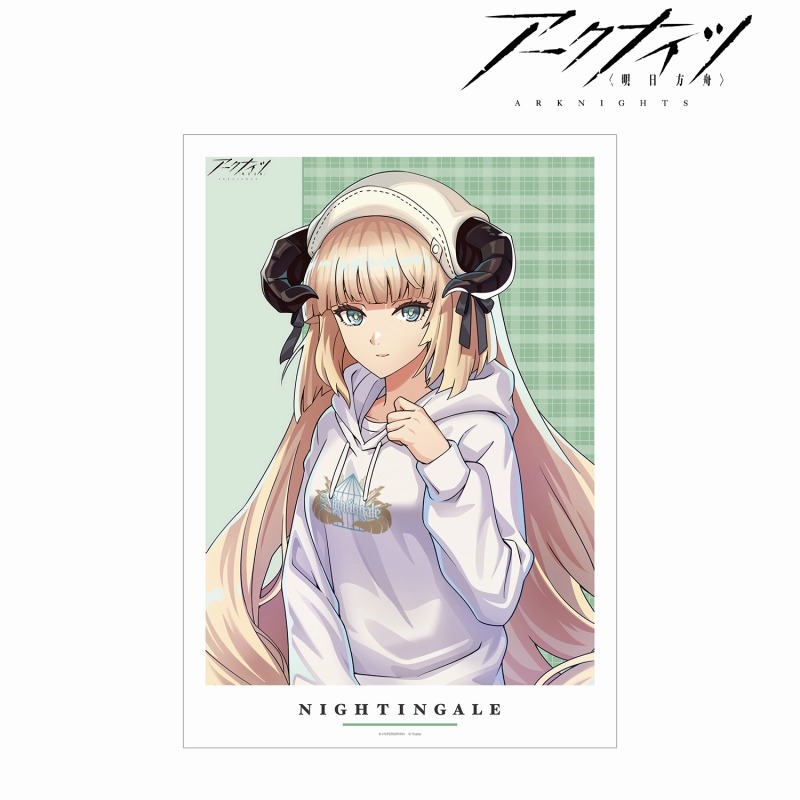 409SKU アークナイツ 描き起こしイラスト ナイチンゲール ショッピングver. A3マット加工ポスター 图片 2 | AniSmile