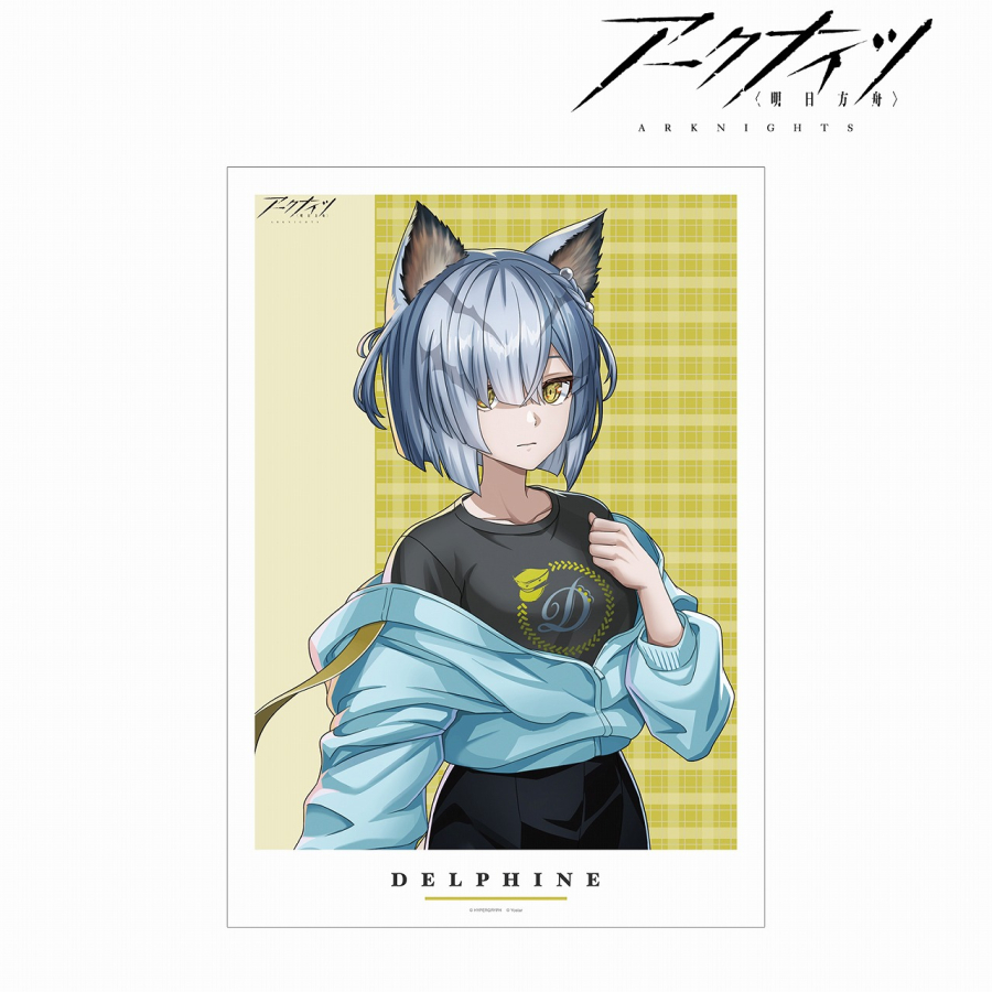 409SKU アークナイツ 描き起こしイラスト デルフィーン ショッピングver. A3マット加工ポスター - 官方商品图片 | AniSmile
