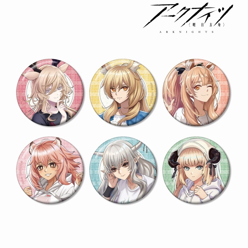 409SKU アークナイツ 描き起こしイラスト ショッピングver. トレーディンググリッター缶バッジ ver.B - official product image | AniSmile