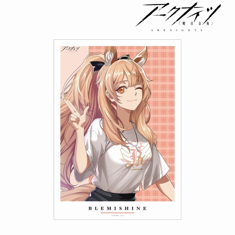 409SKU アークナイツ 描き起こしイラスト ブレミシャイン ショッピングver. A3マット加工ポスター 图片 2 | AniSmile