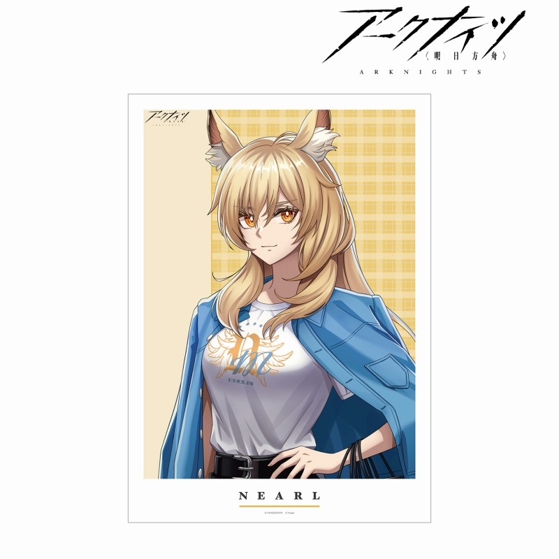 409SKU アークナイツ 描き起こしイラスト ニアール ショッピングver. A3マット加工ポスター 图片 2 | AniSmile