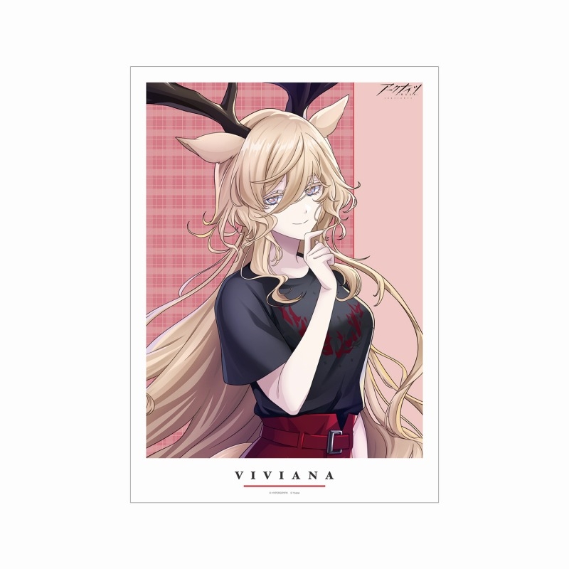 409SKU アークナイツ 描き起こしイラスト ヴィヴィアナ ショッピングver. A3マット加工ポスター - official product image | AniSmile