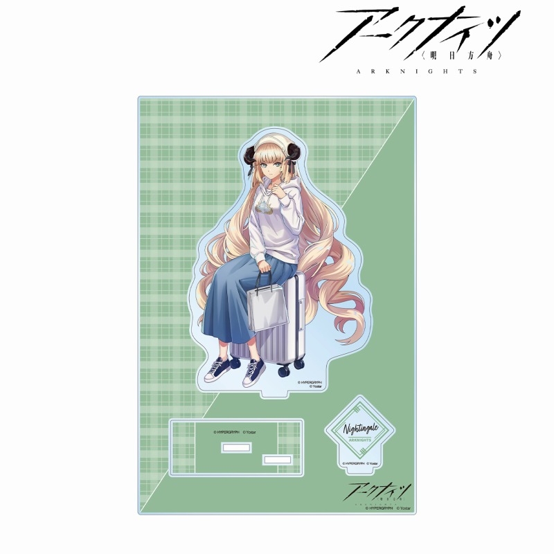 409SKU アークナイツ 描き起こしイラスト ナイチンゲール ショッピングver. パーツ付きBIGアクリルスタンド Image 2 | AniSmile
