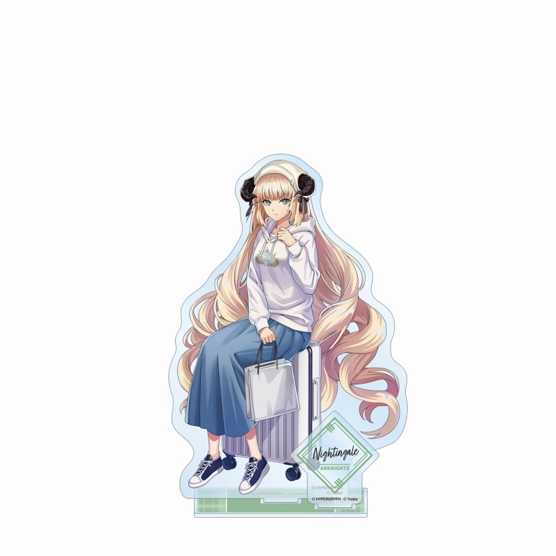 409SKU アークナイツ 描き起こしイラスト ナイチンゲール ショッピングver. パーツ付きBIGアクリルスタンド Image 3 | AniSmile