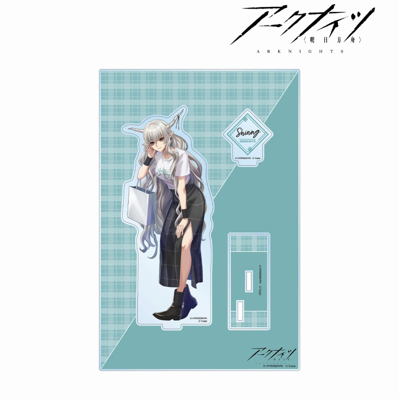 409SKU アークナイツ 描き起こしイラスト シャイニング ショッピングver. パーツ付きBIGアクリルスタンド Image 2 | AniSmile