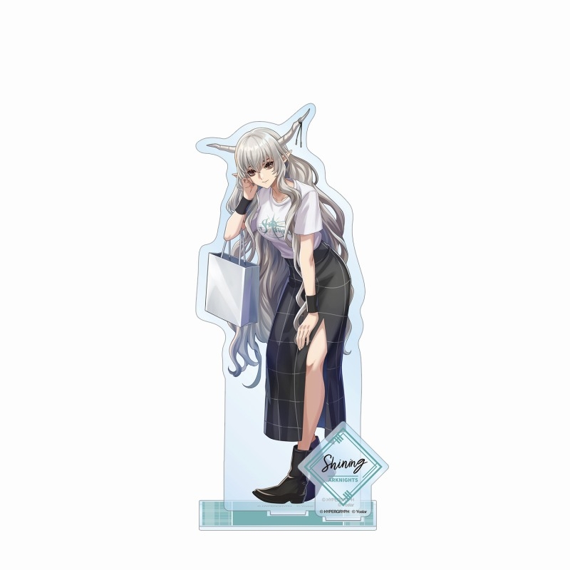 409SKU アークナイツ 描き起こしイラスト シャイニング ショッピングver. パーツ付きBIGアクリルスタンド Image 3 | AniSmile