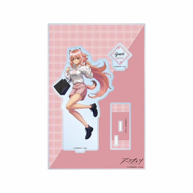 409SKU アークナイツ 描き起こしイラスト グラベル ショッピングver. パーツ付きBIGアクリルスタンド - 官方商品图片 | AniSmile