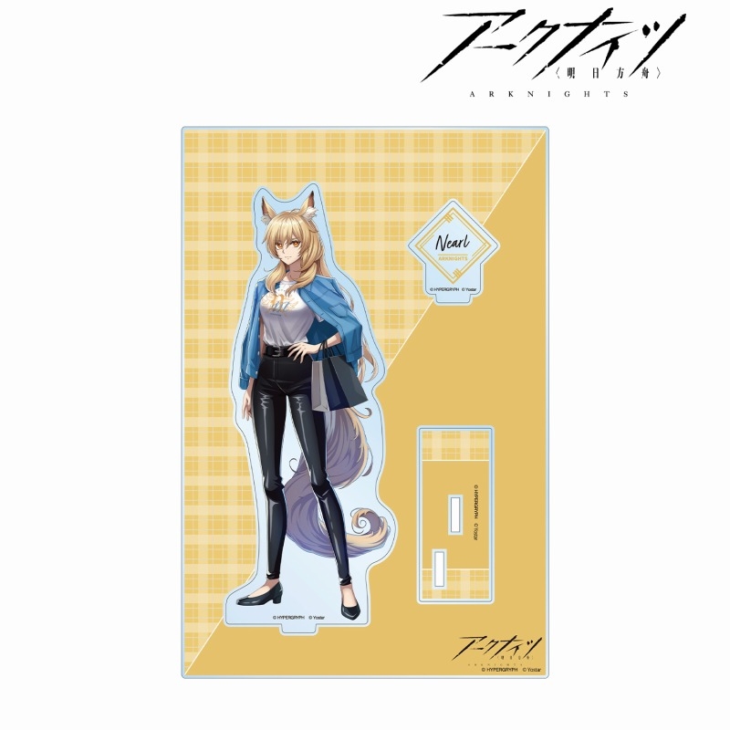 409SKU アークナイツ 描き起こしイラスト ニアール ショッピングver. パーツ付きBIGアクリルスタンド 图片 2 | AniSmile