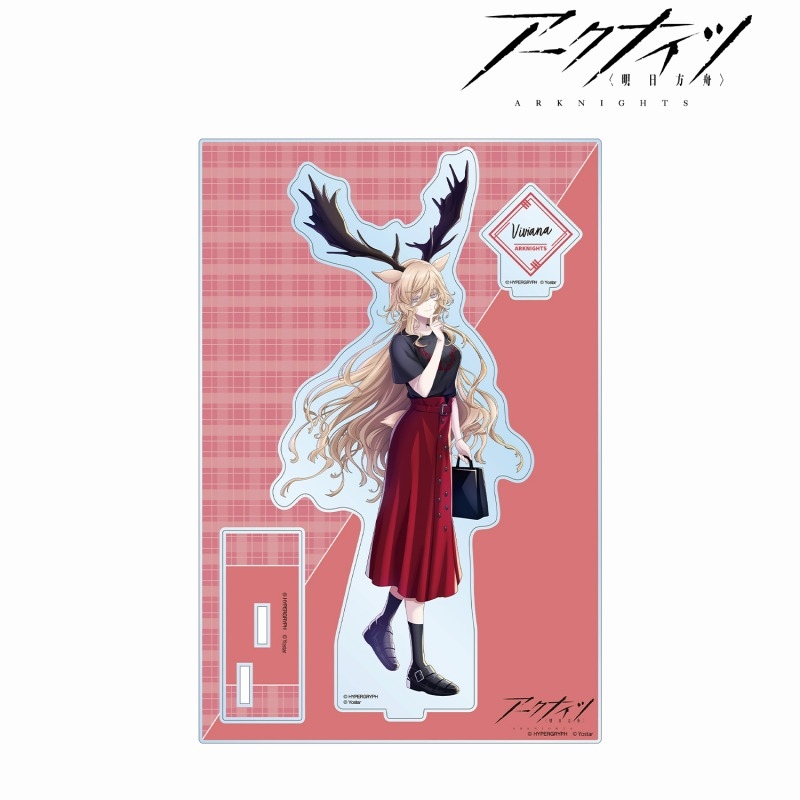 409SKU アークナイツ 描き起こしイラスト ヴィヴィアナ ショッピングver. パーツ付きBIGアクリルスタンド Image 2 | AniSmile