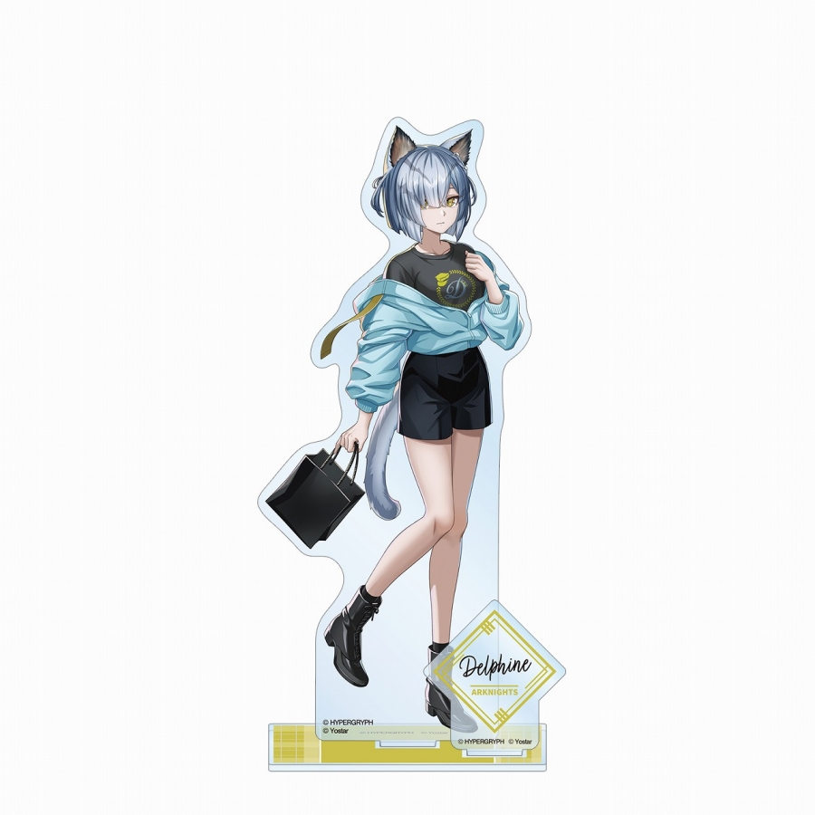 409SKU アークナイツ 描き起こしイラスト デルフィーン ショッピングver. パーツ付きBIGアクリルスタンド Image 2 | AniSmile