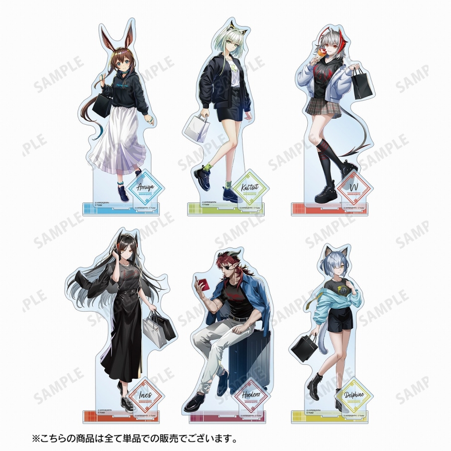 409SKU アークナイツ 描き起こしイラスト デルフィーン ショッピングver. パーツ付きBIGアクリルスタンド Image 3 | AniSmile