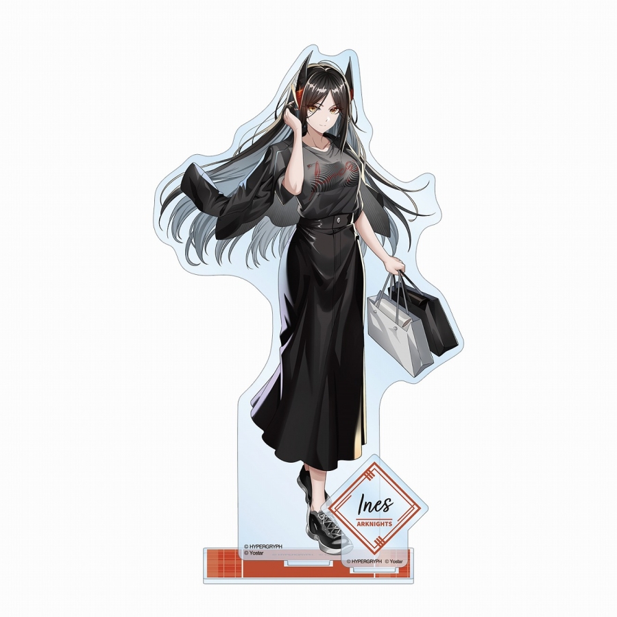 409SKU アークナイツ 描き起こしイラスト イネス ショッピングver. パーツ付きBIGアクリルスタンド 图片 2 | AniSmile