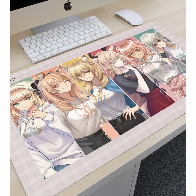 409SKU アークナイツ 描き起こしイラスト 集合 ショッピングver. マルチデスクマット ver.B Image 3 | AniSmile