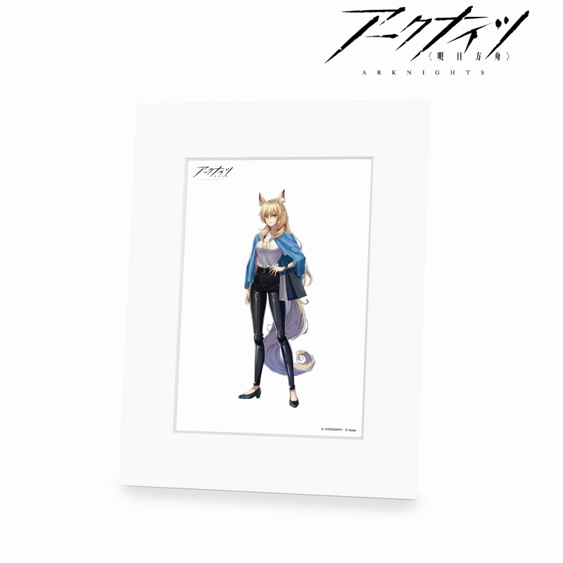 409SKU アークナイツ 描き起こしイラスト ニアール ショッピングver. キャラファインマット 图片 2 | AniSmile