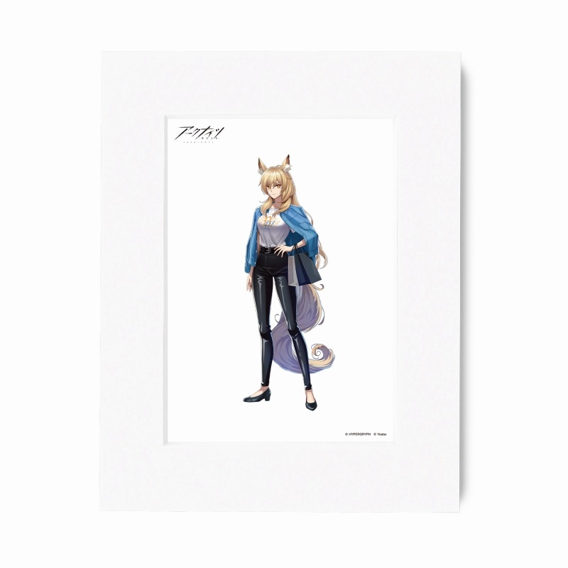 409SKU アークナイツ 描き起こしイラスト ニアール ショッピングver. キャラファインマット 图片 3 | AniSmile