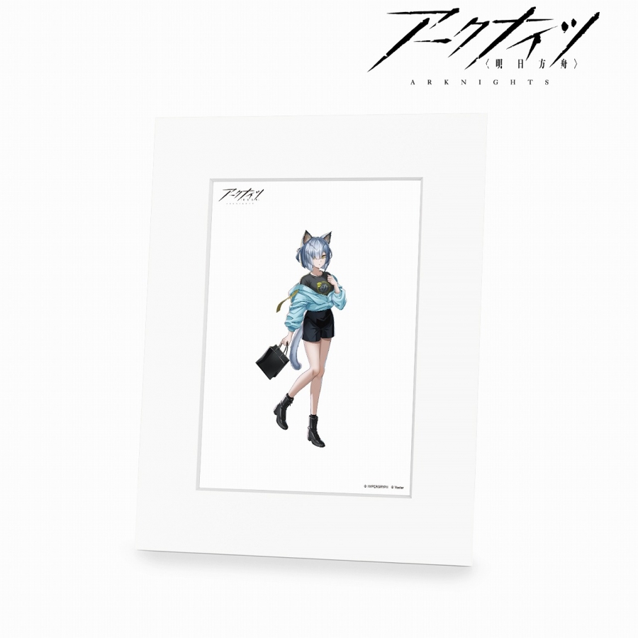 409SKU アークナイツ 描き起こしイラスト デルフィーン ショッピングver. キャラファインマット - official product image | AniSmile