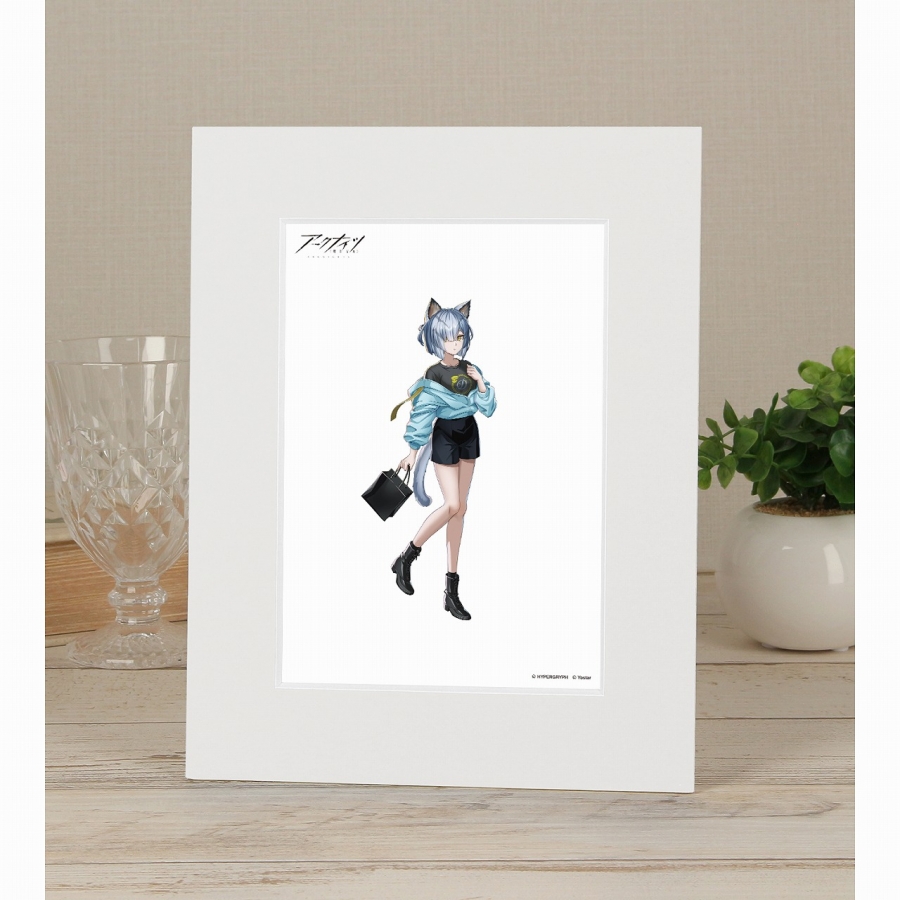 409SKU アークナイツ 描き起こしイラスト デルフィーン ショッピングver. キャラファインマット Image 4 | AniSmile