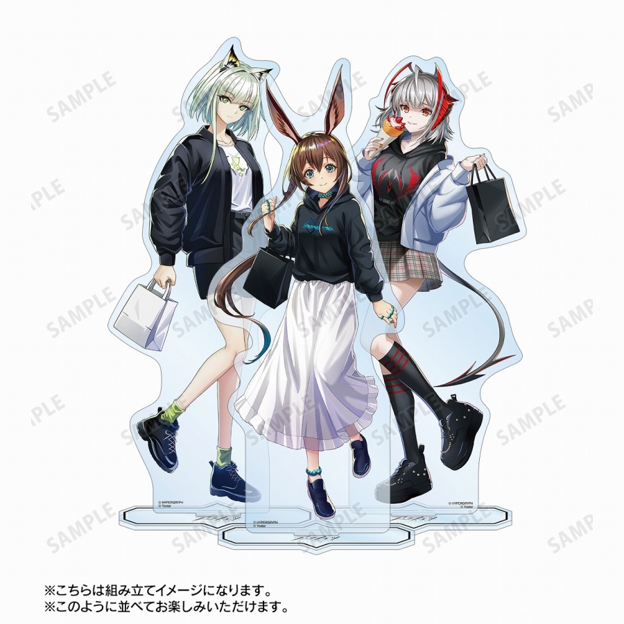 409SKU アークナイツ 描き起こしイラスト デルフィーン ショッピングver. 特大アクリルスタンド 画像 5 | AniSmile