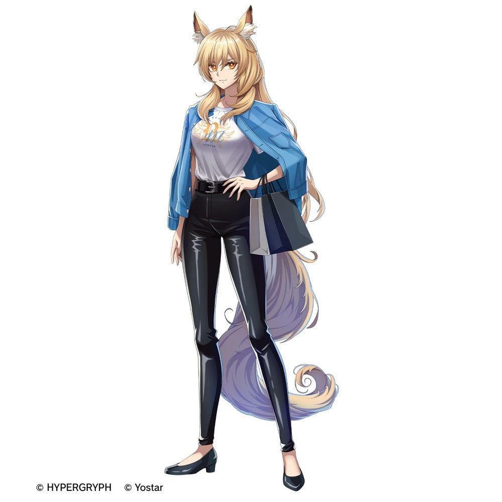 409SKU アークナイツ 描き起こし ショッピングver. ニアール 着用Tシャツメンズ(サイズ/S) Image 4 | AniSmile