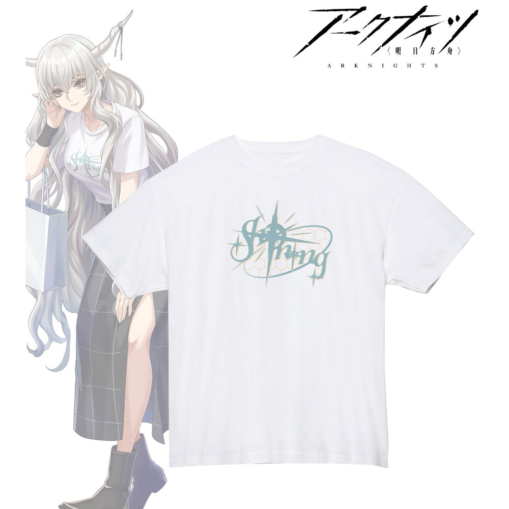 409SKU アークナイツ 描き起こし ショッピングver. シャイニング 着用Tシャツメンズ(サイズ/S) 图片 2 | AniSmile