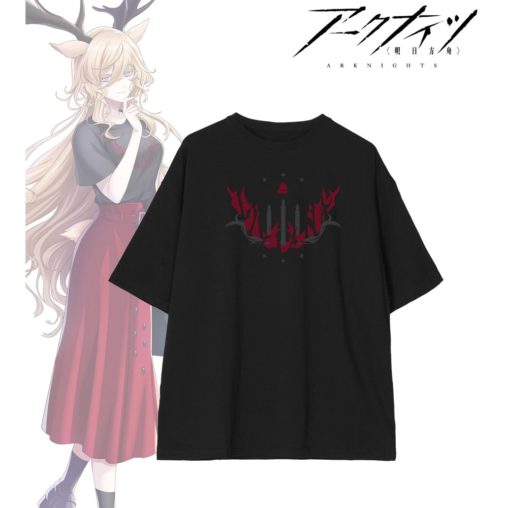 409SKU アークナイツ 描き起こし ショッピングver. ヴィヴィアナ 着用BIGシルエットTシャツユニセックス(サイズ/S) Image 2 | AniSmile