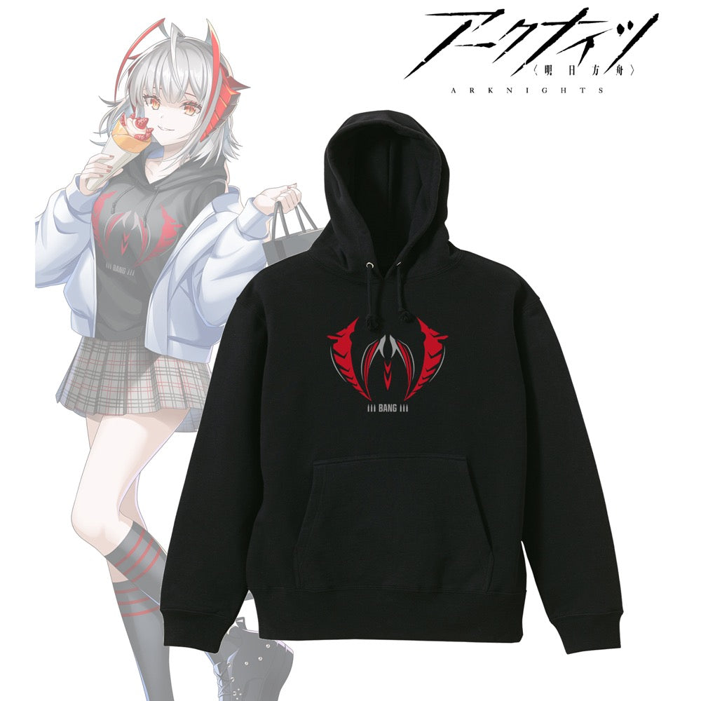409SKU アークナイツ 描き起こし ショッピングver. W 着用パーカーメンズ(サイズ/XS) 图片 2 | AniSmile