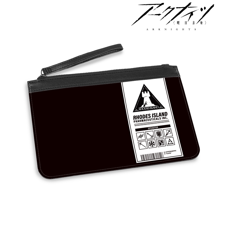 409SKU アークナイツ ロドス 支給品風 PUレザーフラットポーチ Image 2 | AniSmile