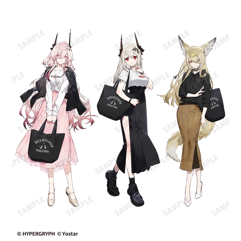 409SKU アークナイツ ショッピングver. 着用トートバッグ Image 4 | AniSmile